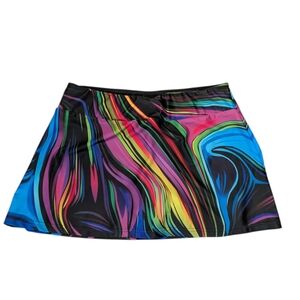 Nu Formal Tennis Attire Graphic Print Skort Pickleball Tennis Size Medium